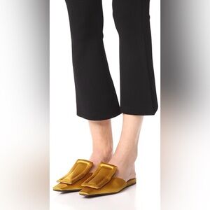 Marni Yellow Satin Sabot Mules (only used once, look like new)